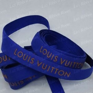 Louis Vuitton Royal Blue Ribbon Two (2) Yards Authentic Boutique Packaging